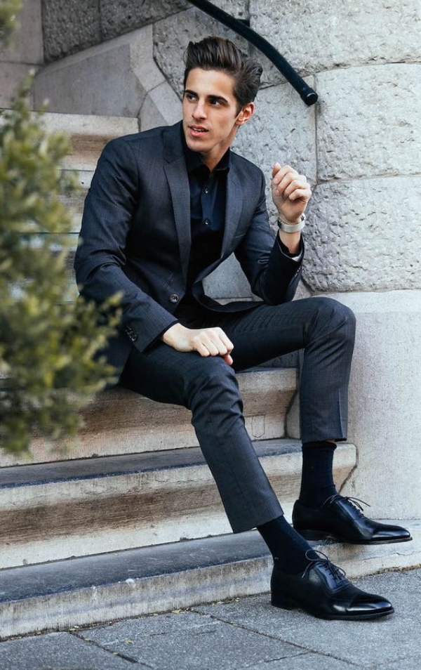 mens black formal outfit