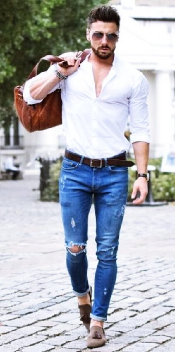 40 Best Tucked In Shirt Outfits For Men – Macho Vibes