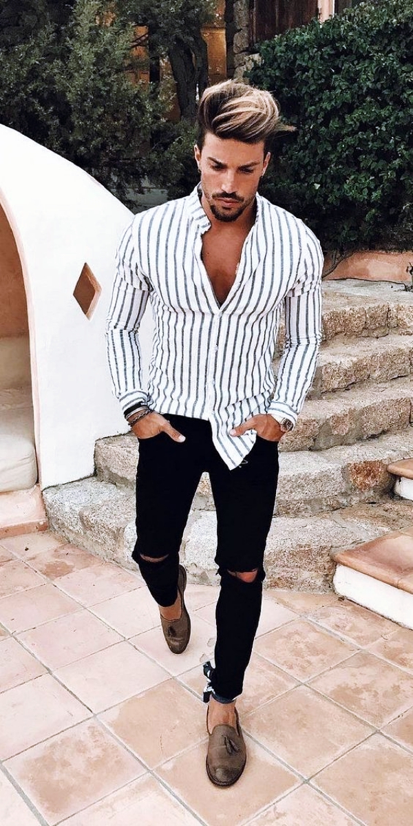 40 Best Tucked In Shirt Outfits For Men Macho Vibes