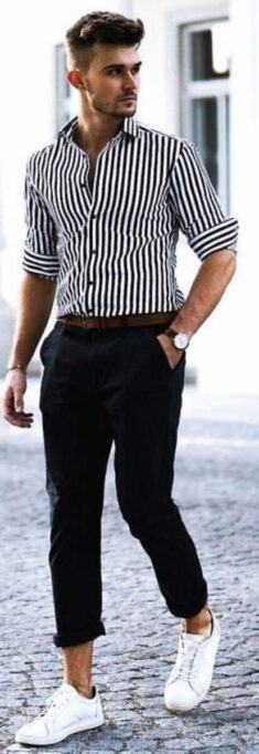 40 Best Tucked In Shirt Outfits For Men – Macho Vibes